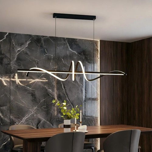 Led pendelleuchte schwarz - schwarz, 54w